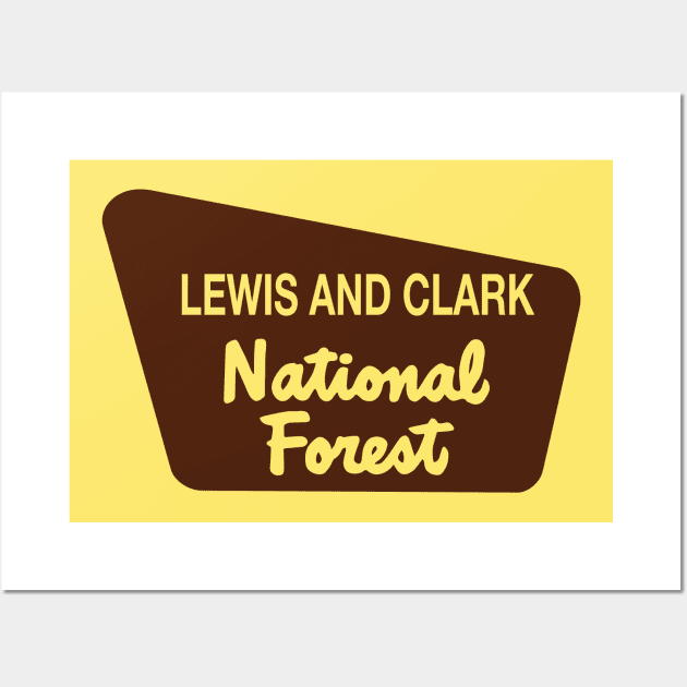 Lewis and Clark National Forest Wall Art by nylebuss